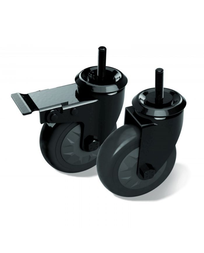 Boîte de 2 roues pour table acacia ou meuble et modules