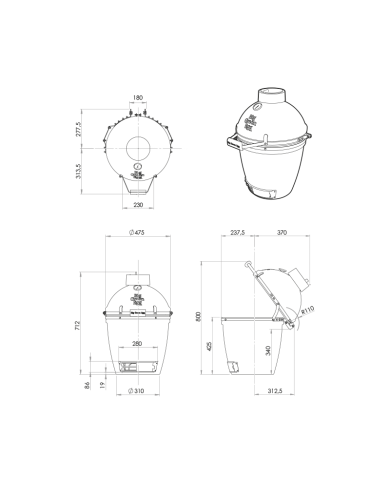 Big Green Egg Medium - Pack Start