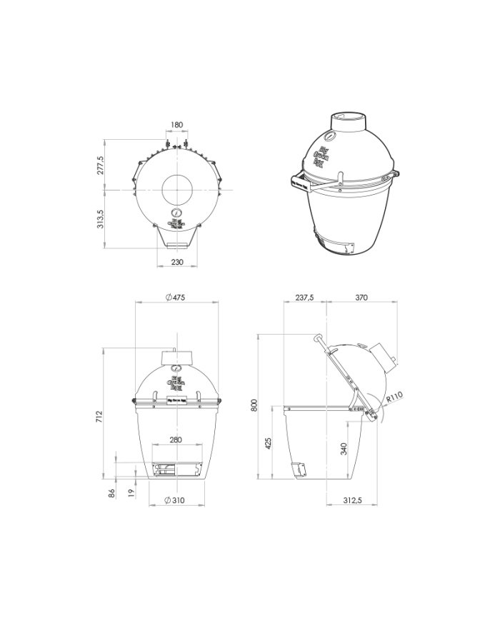 EGG Medium Big Green Egg