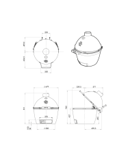 Big Green Egg XLarge - Pack avec table acacia